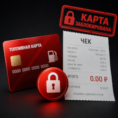 Временная блокировка карт Лукойл/Тебойл без отгрузок!